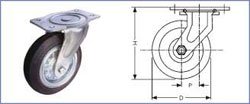 MEDIUM DUTY PRESSED STEEL CASTORS (MD SERIES)